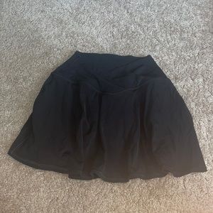 Crossover waist tennis skirt